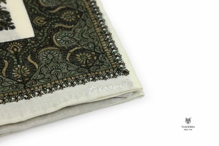 شال شتوي نقشات كشميري من تاسومة