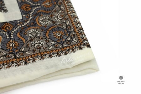 شال شتوي نقشات كشميري من تاسومة