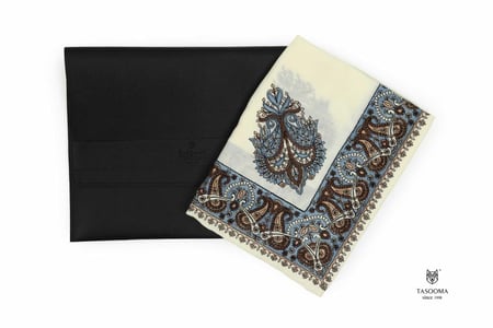 شال شتوي نقشات كشميري من تاسومة