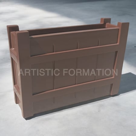 حوض زرع مستطيل بتصميم خشبي