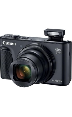 بكج  (Canon Powershot SX740 HS + ذاكرة 128GB + وصلة type C)