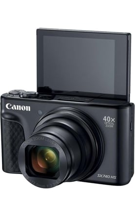 بكج  (Canon Powershot SX740 HS + ذاكرة 128GB + وصلة type C)