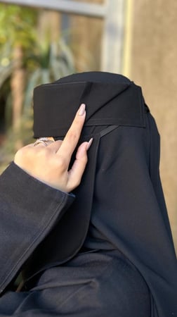 نقاب مبطن حرير ابو رده الاسلامي