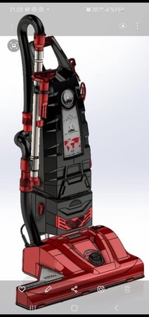 مكنسة الحمراء 2 ماطور ايطالي عرض 60سم