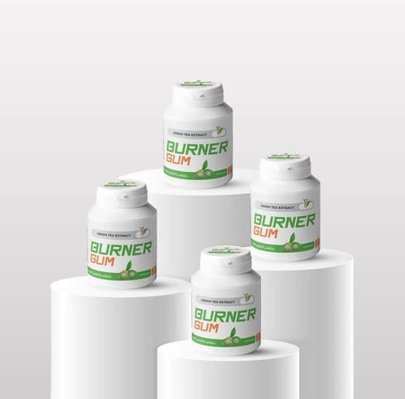 مجموعة علكة برنر بخلاصة الشاي الأخضر