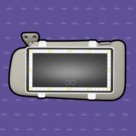 مراية سيارة LED- بدون طباعة