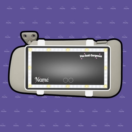 مراية سيارة ليد - مع اسم ( 12 )