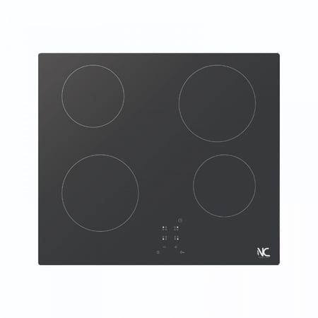 N.C سطح 60سم 4عيون سيراميك 1 عين دبل التحكم باللمس امان كامل ايطالي