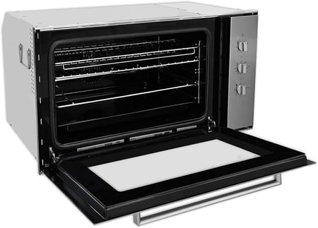 فرن 90 سم كهرباء 9 وظائف   3 مفتاح مروحة توزيع الحرارة   سيخ الشواية ارتفاع 50 سم