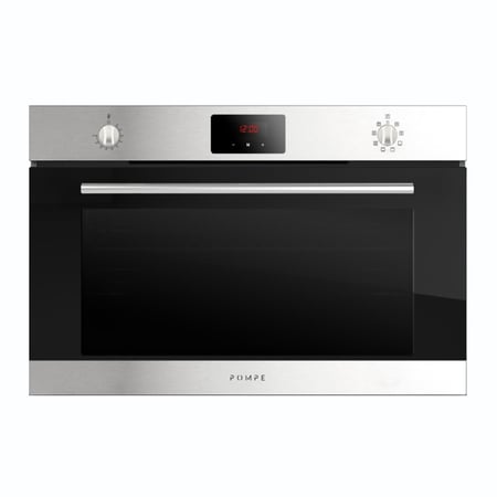 POMPE فرن كهرباء مدمج 9 برامج 90 سم 2 مفتاح - السعة 131 لیتر مؤقت  3 مروحة توزیع الحرارة -باب هيدرولیك   ايطالي