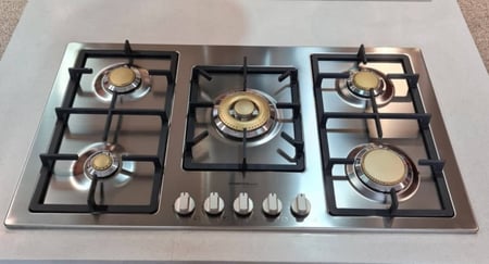 سطح 90سم 5عيون غاز العيون نحاس شبك ثقيل ماستر جاز إيطالي