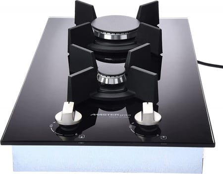 سطح 30سم زجاج 2عيون غاز شبك ثقيل اشعال ذاتي  ايطالي