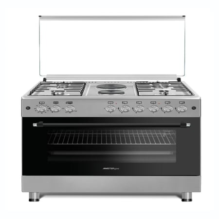 ماستر جاس فرن كهربائي 90 سم مع 6 شعلات للطهي | رقم الموديل MGF9P42G2-HI تركي