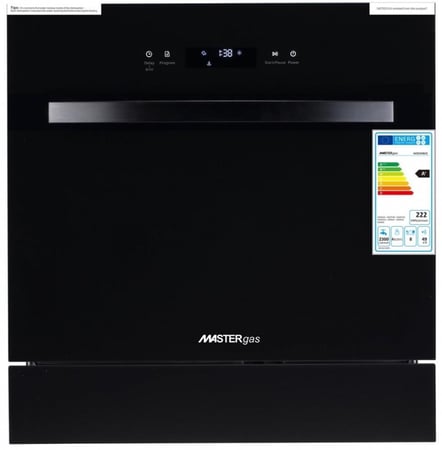 غسالة صحون 60سم بلت ان اسود 7 برامج للغسيل والتنظيف