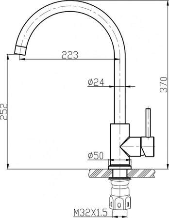 خلاط ( صنبور ) مطبخ  ستانلس ستيل304 اللون استيل  موديل 7010  304 HALVER SUS قلب سيراميك اسباني