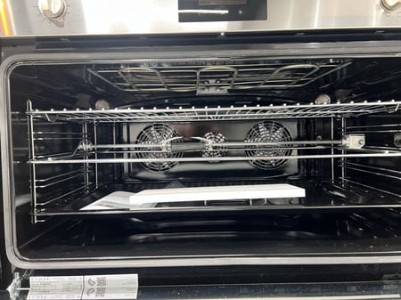 POMPE فرن كهرباء مدمج 9 برامج 90 سم 2 مفتاح - السعة 131 لیتر مؤقت  3 مروحة توزیع الحرارة -باب هيدرولیك   ايطالي