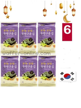 أعشاب بحرية متبلة مع زيت الزيتون _ كوريا