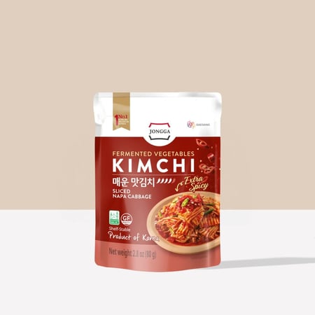 ملفوف الكمتشي نابا مقطع بالفلفل الحار 80جرام _ كوريا