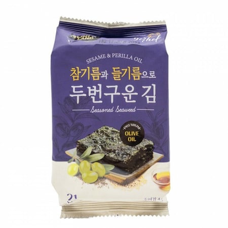 أعشاب بحرية متبلة مع زيت الزيتون _ كوريا