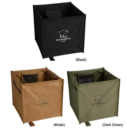 سلة مهملات قابلة للطي مع مقبض