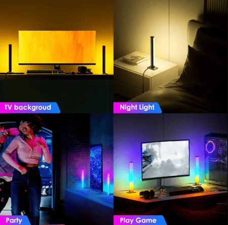 شريط ضوء ذكي LED - 2pcs Smart LED Light Bars