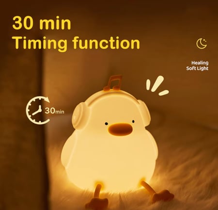 مصباح ليلي بشكل بطة لطيفه