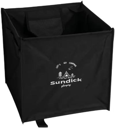 سلة مهملات قابلة للطي مع مقبض