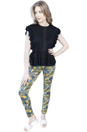 بجامة بيت نسائية قطن مصري اسود  | ناعم و انيق