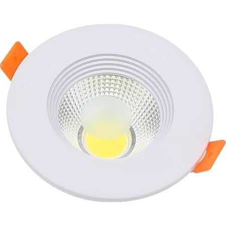 دوان لايت كشاف سقف دفن متعددة الألوان ( كريمي + اصفر + ابيض ) 7 سم (2.5inch) 7 واط