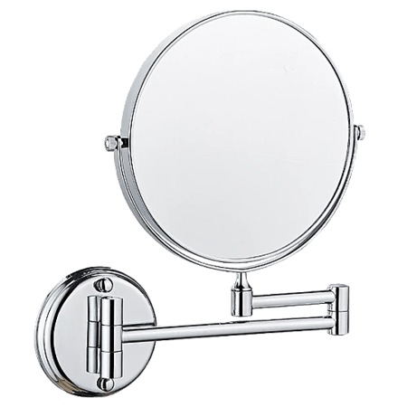 مراية مكبرة 2X دائري ستانلس ستيل 304 كروم