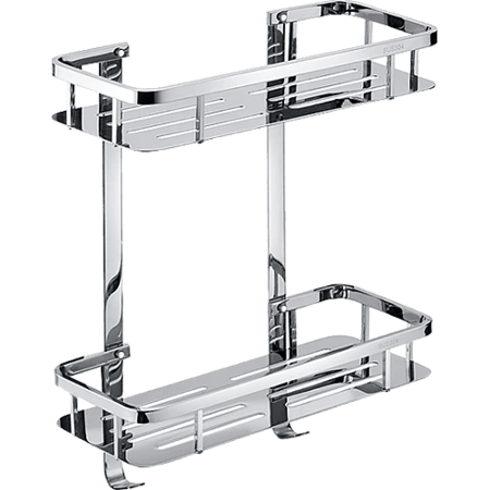 رف مستطيل دورين مع علاقة ستانلس ستيل 304 كروم