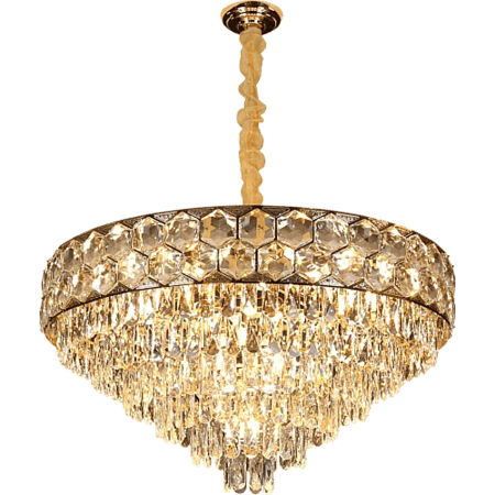 نجف مودرن قطعتين ذهبي E14*10L