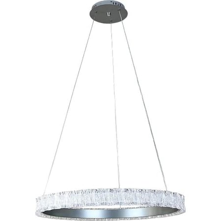 نجف مودرن فضي+3اضاءاتLED 105W