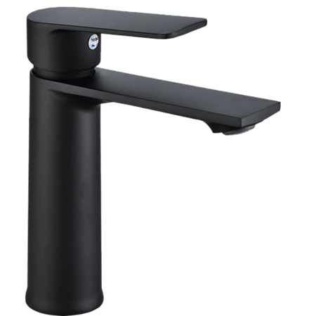 خلاط مغسلة قصير اسود