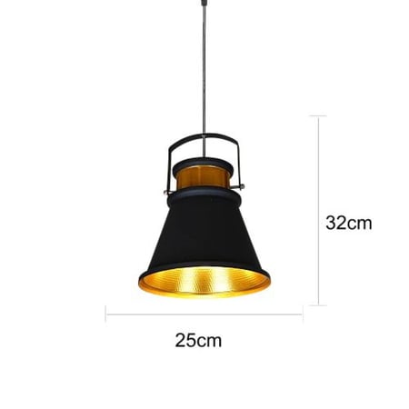 علاقي مودرن2متر اسود+ذهبيE27*1L