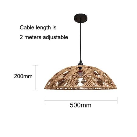نجف مودرن 2متر بنيE27*1