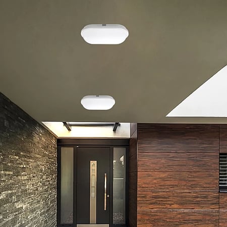 ##كشاف بيضاوي همر ابيض LEDسادة