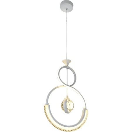 علاقي مودرن ابيض+3اضاءات 36W