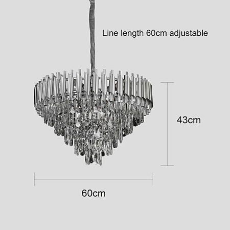 نجف مودرن فضي E14*9L