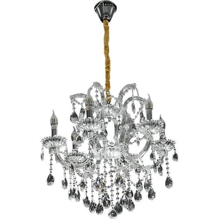 نجف شمعدان فضي الارتفاع590 القطر630 E14*6L