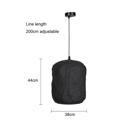 نجف علاقي مودرن اسود E27*1