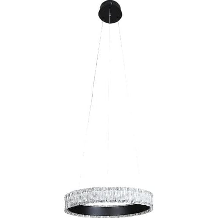 نجف مودرن أسود+3اضاءات 48W