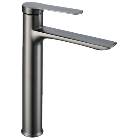 خلاط مغسلة طويل رمادي