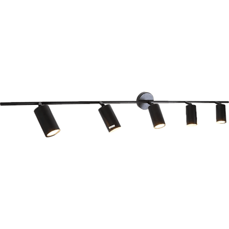 ترك لايت جداري خماسي مدور جرم اسود GU10