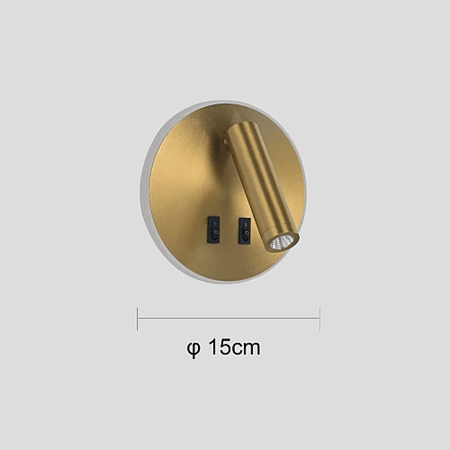 ابليك مودرن ذهبي+اصفر 9W