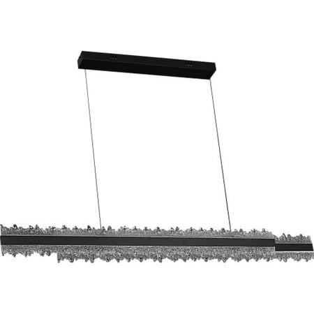 نجف مودرن اسود + 3 اضاءات 1200L+ 85W