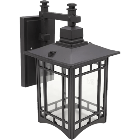 فانوس جداري اسود+شفاف