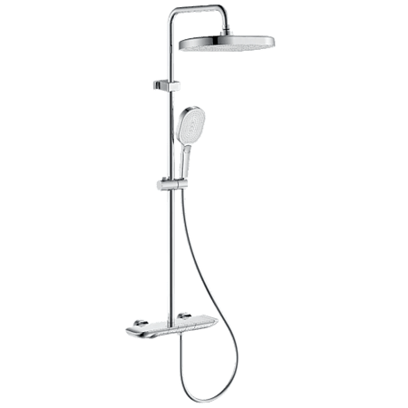 مسطرة مع خلاط نحاس كروم