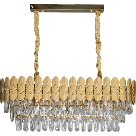 نجف مودرن ذهبي800*300 E14*10L