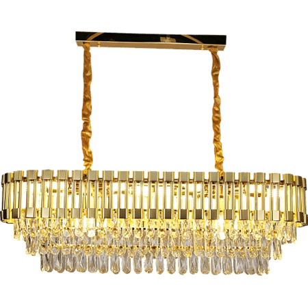 نجف مودرن ذهبي800*300  E14*10L